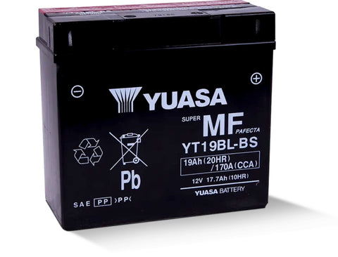 Yuasa Maintenance Free 12 Volt AGM Battery - YUAM6219BL - YT19BL-BS