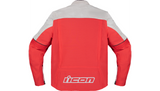 ICON Slabtown Intercept 84 Jacket - Red / Off-White Leather - Small