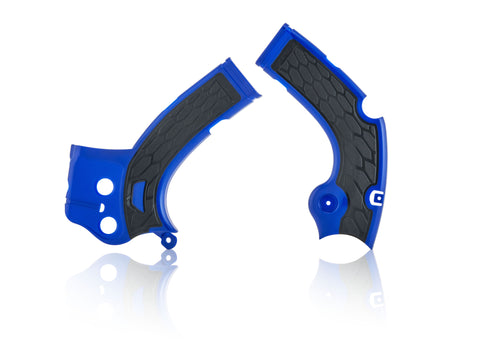 Acerbis X-Grip Frame Guards for Yamaha WRF & YZ models - Blue/Black - 2640271034