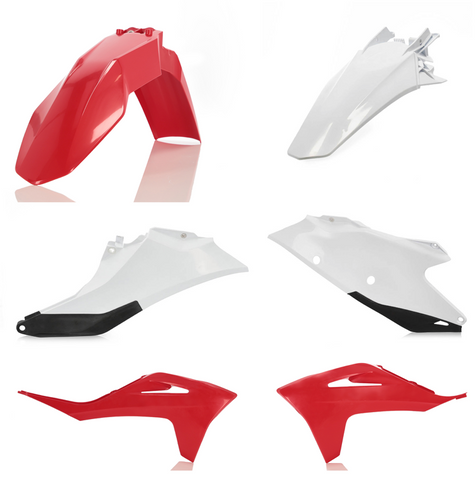Acerbis Standard Body Plastics Kit for 2021-22 Gas-Gas EX & MC models - Red/White - 2872781005