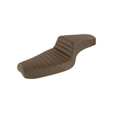 Saddlemen Step-Up 2-Up Seat for 1979-03 Harley Sportster models - Brown/Tuck and Roll with Rear Lattice Stich - 879-03-176BR