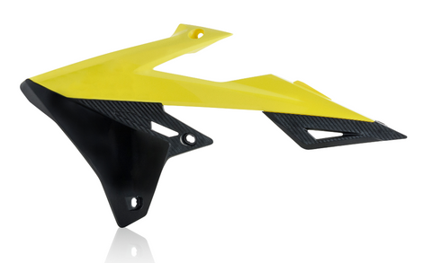 Acerbis Radiator Shrouds for Suzuki RM-Z 250/450 - Yellow/Black - 2686491017