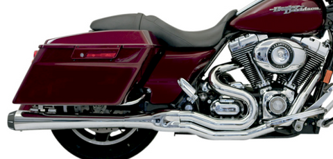 Bassani Road Rage B4 Exhaust System for 1995-16 Harley FL Touring models - Chrome - FLH-747