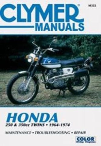 Clymer M322 Service & Repair Manual for 1964-74 Honda 250cc / 350cc Twins Models