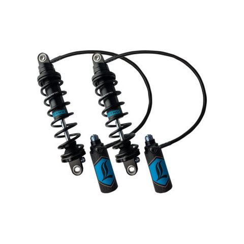 Legends REVO-ARC Remote Reservoir Coil Shocks for 2014-22 Harley FL Touring models - Std/13in - Black - 1310-1886