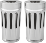 Arlen Ness 20-032 Chrome Deep Cut Fork Boots for 2014-19 Harley FLH models