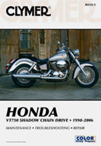 Clymer M314-3 Service & Repair Manual for 1998-06 Honda VT750 Models