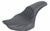 Saddlemen Profiler Low Profile 2-Up Seat for 2007-17 Harley Softail Fat Boy - Black/Knuckle - 806-12-047K