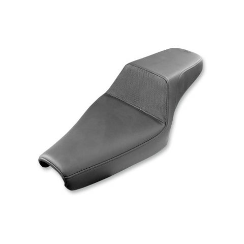 Saddlemen Step-Up 2-Up Seat for 2004-20 Harley Sportster models - Black/Gripper - 807-11-174