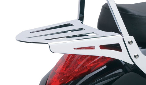 Cobra Laser Cut Luggage Rack for Cobra Sissy Bar - Chrome - 02-3600