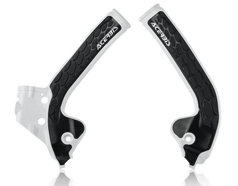 Acerbis X-Grip Frame Guards for KTM SX 85 - White/Black - 2686041035