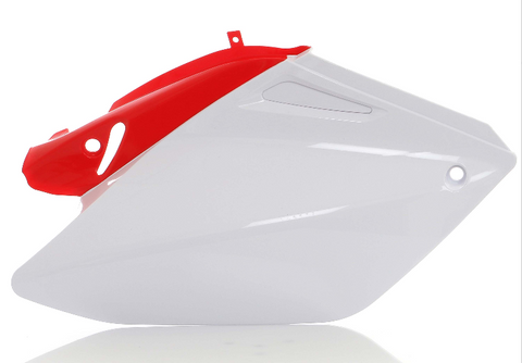 Acerbis Side Panels for 2004-18 Honda CRF250X - White/Red - 2071081030