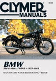 Clymer M308 Service Manual for 1955-69 BMW 500 & 600CC Twins