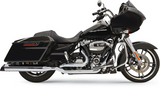 Bassani True-Dual Down Under Headers for 2017-22 Harley FL Touring models - Chrome - 11515A