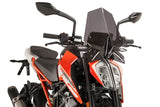 Puig New Generation Sport Windscreen for 2017-21 KTM 125/390 Duke - Dark Smoke - 9514F