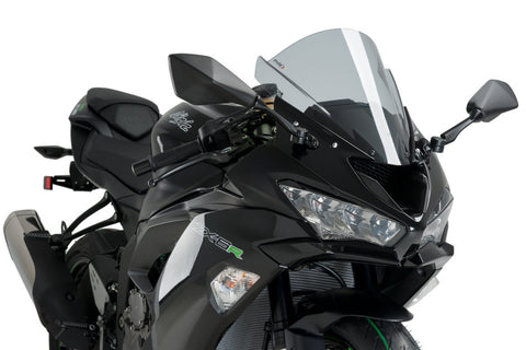 Puig Z-Racing Windscreen for Kawasaki Ninja ZX-6R - Smoke - 3177H