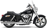 Cobra USA Scalloped Tip Slip-On Muffler for 2012-16 Harley Dyna Switchback - Chrome - 6209