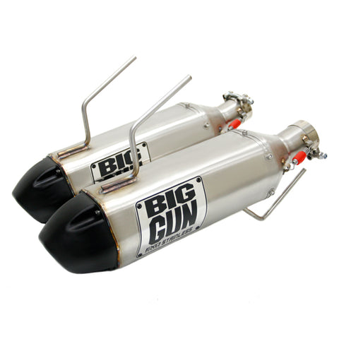 Big Gun EXO Stainless Dual Muffler Slip-On for 2013-18 Can Am Maverick 1000 - 14-6942