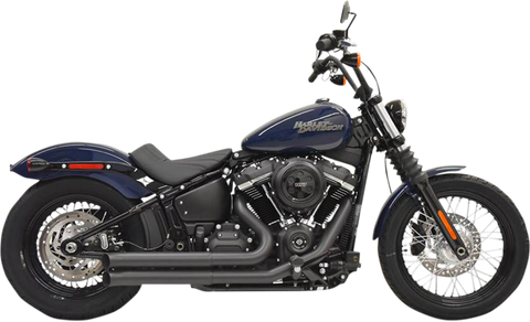 Bassani Pro-Street Exhaust for 2018-22 Harley Softail Fat/Street Bob - Black - 1S35DB