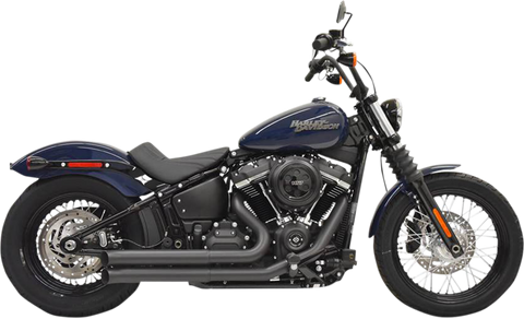 Bassani Pro-Street Exhaust for 2018-19 Harley Softail Models - Black - 1S35DB