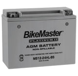 BikeMaster AGM Platinum II Battery - 12 Volt - MS12-24HL-BS