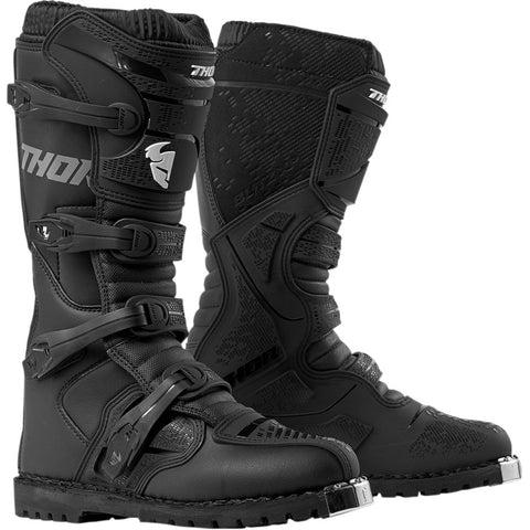 THOR Blitz XP ATV Riding Boots for Men - Black - Size 14