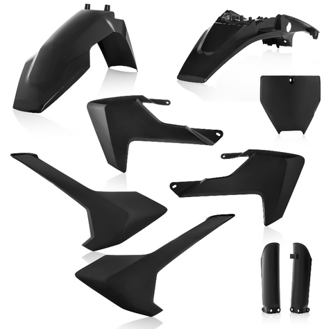 Acerbis Full Replacement Plastics Kit for 2017-21 Husqvarna TC65 - Black - 2731980001