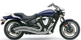 Cobra USA Speedster Swept Exhaust for 2002-10 Yamaha XV1700 Road Star Warrior - 2222