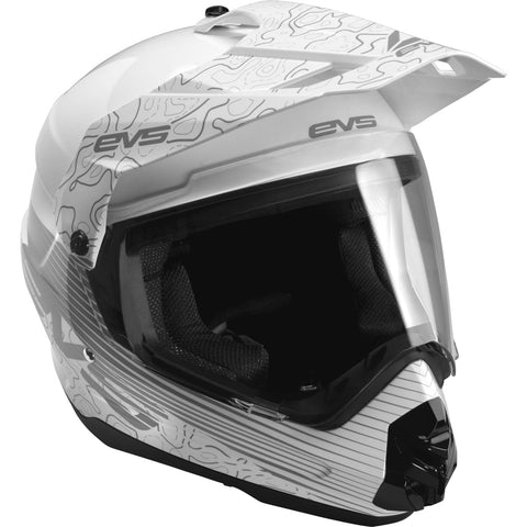 EVS T5 Dual Sport Venture Arise Helmet - White - Large