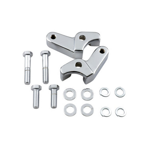 LA Choppers Rear Lowering Kit for 2017-20 Harley Touring Models - Chrome - LA-7590-06