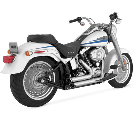 Vance & Hines Shortshots Staggered Exhaust for Harley Softail models - Chrome - 17221