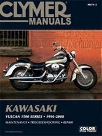 Clymer M4713 Service & Repair Manual for 1996-08 Kawasaki Vulcan 1500 Models