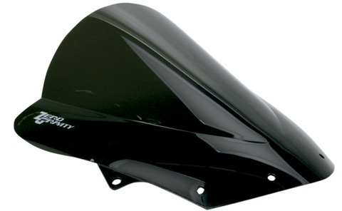 Zero Gravity Double Bubble Windscreen for 2008-10 / 2009-18 Kawasaki ZX-10R / ZX-636R / ZX-6R - Dark Smoke - 16-262-19