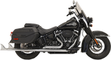 Bassani Fishtail True Dual Exhaust System for 2018-22 Harley Softail Heritage Classic - 33inch/Chrome - 1S96E-33