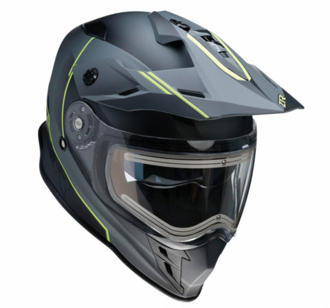 Z1R Range Bladestorm Snow Electric Helmet - Gray/Black/Yellow - Medium