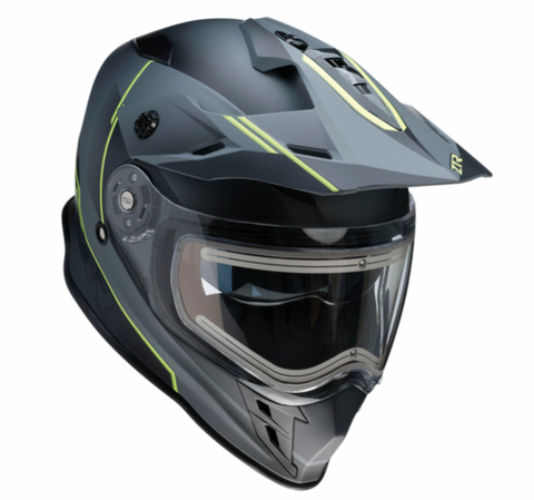 Z1R Range Bladestorm Snow Electric Helmet - Gray/Black/Yellow