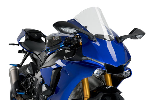 Puig R-Racer Windscreen for 2015-19 Yamaha YZF-R1 - Clear - 3632W