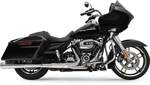 Bassani DNT Megaphone Slip-On Mufflers for 2017-22 Harley FL Touring models - Chrome - 1F572DNT6