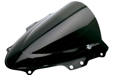 Zero Gravity Double Bubble Windscreen for 2004-05 Suzuki GSX-R600/750 - Dark Smoke - 16-108-19