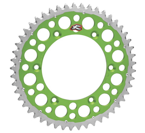 Renthal Twinring Sprocket - 520 Chain Pitch x 49 Teeth - Green - 1120-520-49GPGN