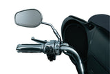 Kuryakyn 1444 Mirror Stem Extenders for Stock Harleys with Round Steel Stem - Chrome