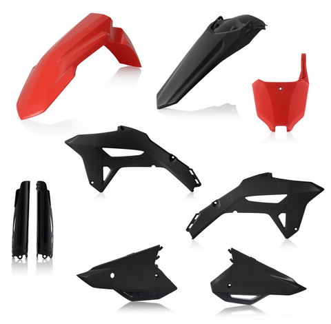 Acerbis Full Body Plastics Kit for 2021-22 Honda CRF450R - Red/Black - 2858921042