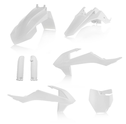 Acerbis Full Plastic Kit for 2016-18 KTM 65 SX - White - 2449600002