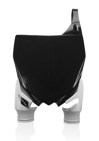 Acerbis Raptor Front Number Plate for 2005-21 Yamaha YZ - Black/White - 2527401007