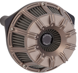 Arlen Ness Inverted Series Air Cleaner Kit for 2017-22 Harley M8 models - Titanium/10-Gauge - 600-012