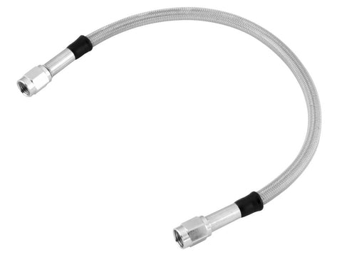Twin Power Stainless Steel Clear-Coated Universal Brake Hose - 32 Inches