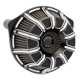 Arlen Ness Inverted Series Air Cleaner Kit for 2017-22 Harley M8 models - Black/Chrome/10-Gauge - 18-947
