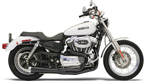 Bassani Road Rage Exhaust for 2004-13 Harley Models - Black - 14122J