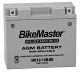 BikeMaster AGM Platinum II Battery - 12 Volt - MS12-12B-BS
