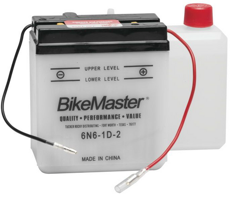 Bike Master Performance Conventional Battery -  6 Volts - 6N6-1D-2